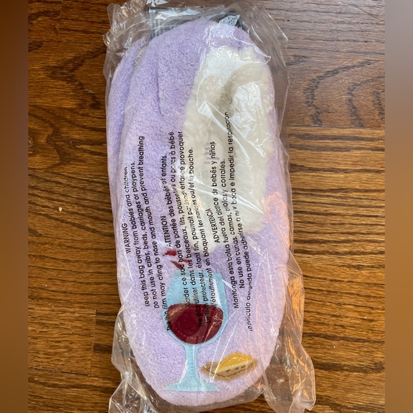 Snoozies womens slipper socks vino size L 9/10 new in packaging - Picture 2 of 4